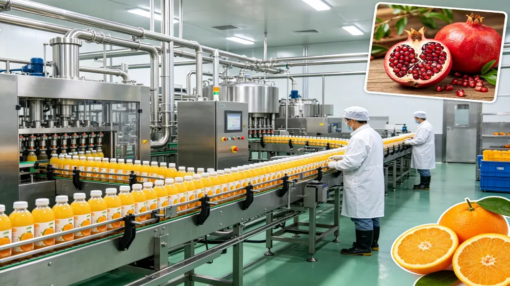 So bauen Sie eine Saftproduktionslinie, die mehrere Fruchtsorten verarbeitet