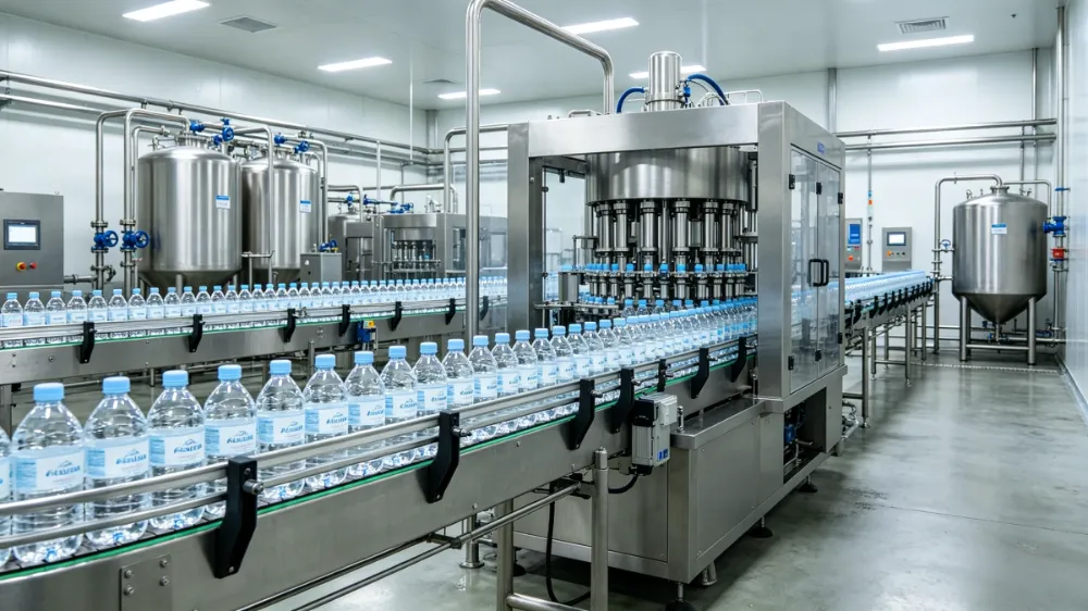 Produktionslinie für Flaschenwasser: 10 Faktoren vor der Investition
